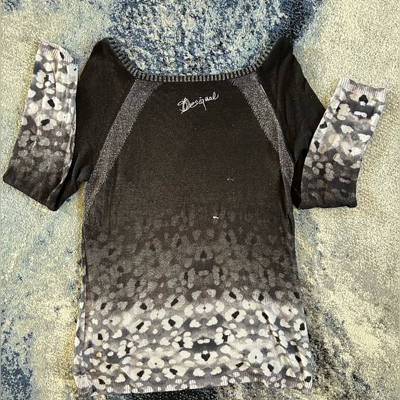 Desigual Bedazzled Tunic Top, Med - Picture 8 of 9